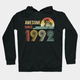 30 Years Old Awesome Since 1992 Gifts 30th Birthday Gift Hoodie